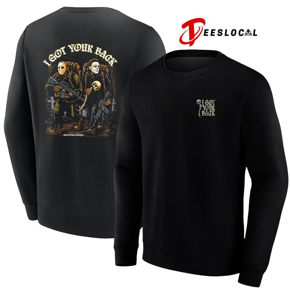 Michael Myers Jason Voorhees I got your back graphic shirt