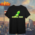 Michael Trigg football player Neon Green action graphic shirt