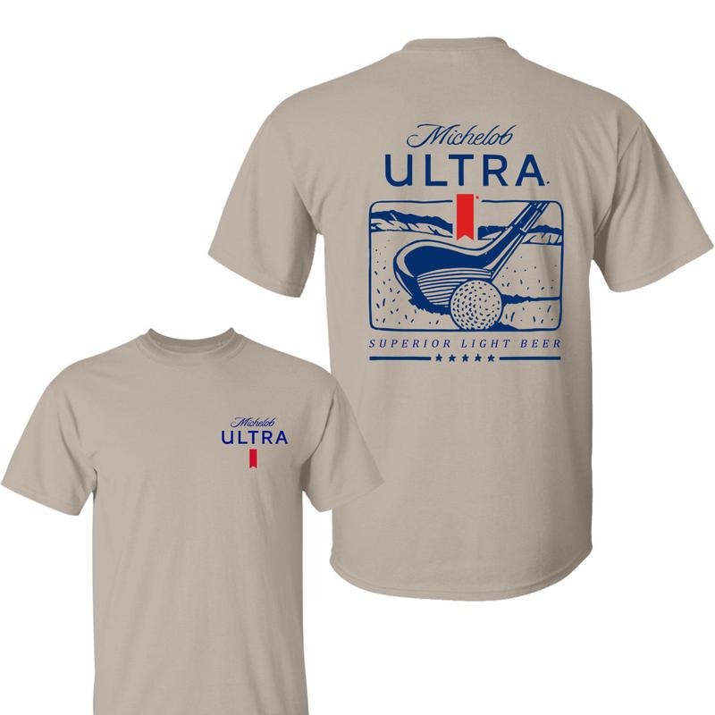 Michellob Ulltra Golfing New Version T-Shirt, 2 Side T-Shirt For Men, Gift For Men Hoodie, Sweatshirt | CiraTrend.com