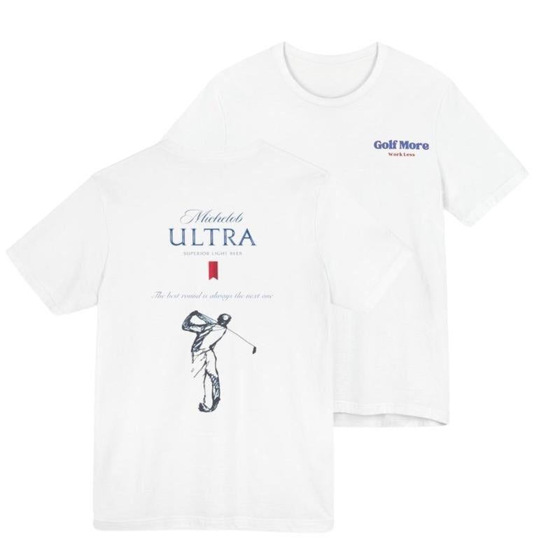 Michelob Ultra Golfing Front and back print T-Shirt, Gift For Men, 2 Side Sweatshirt Hoodie For Men Women | CiraTrend.com