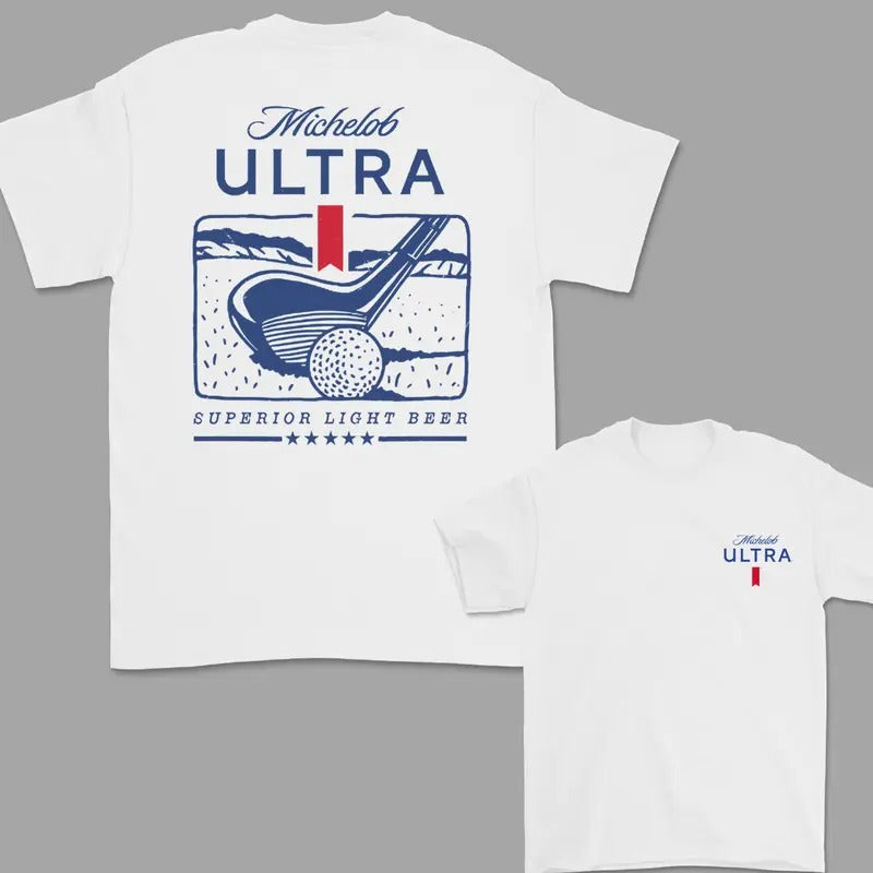 Michelob Ultra Golfing New Version T-Shirt, 2 Side T-Shirt For Men, Gift For Men Hoodie, Sweatshirt | CiraTrend.com
