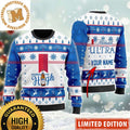 Michelob Ultra Makes Me High Snowflakes Reindeer Personalized Holiday Ugly Sweater’