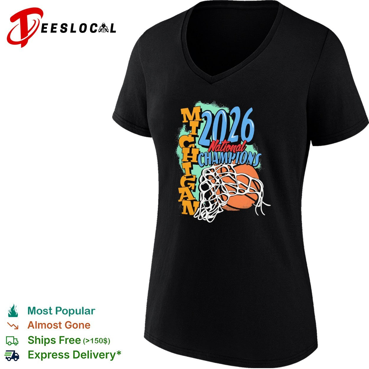 Michigan 2026 National Champions basketball net ball sports shirt