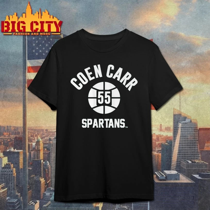Michigan State Basketball Coen Carr Spartans Number 55 shirt
