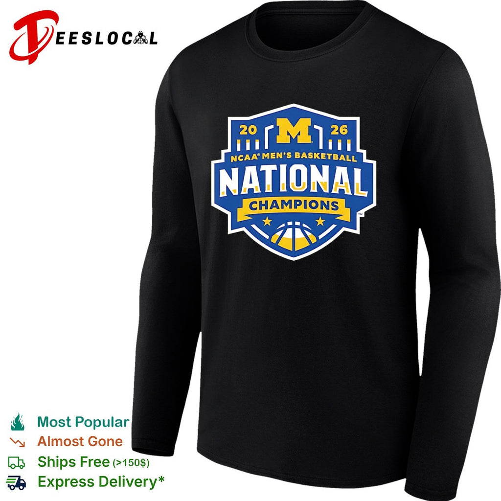Michigan Wolverines 2026 NCAA mens basketball national champions sports logo shirt