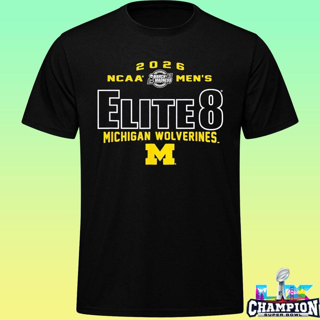 Michigan Wolverines Elite 8 2026 Men’s March Madness Shirt