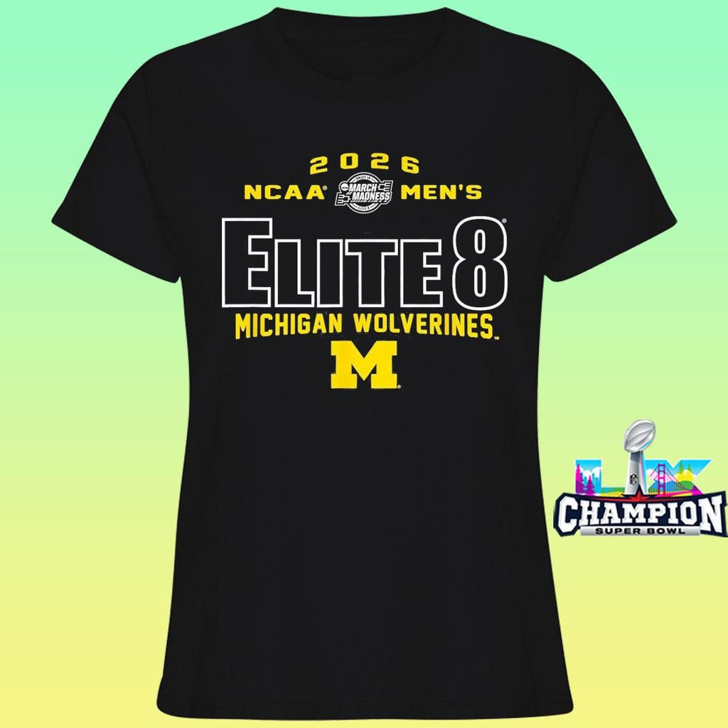 Michigan Wolverines Elite 8 2026 Men’s March Madness Shirt