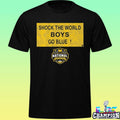 Michigan Wolverines Mbb 2026 National Champions Shock The World Boys Go Blue Shirt