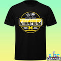 Michigan Wolverines Men’s Ice Hockey 2026 Big 10 Tournament Champions Locker Room Shirt