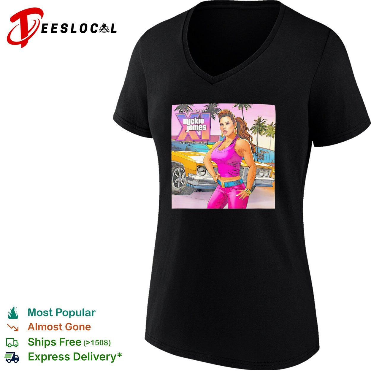 Mickie James Hardcore Country XI World Championships Shirt