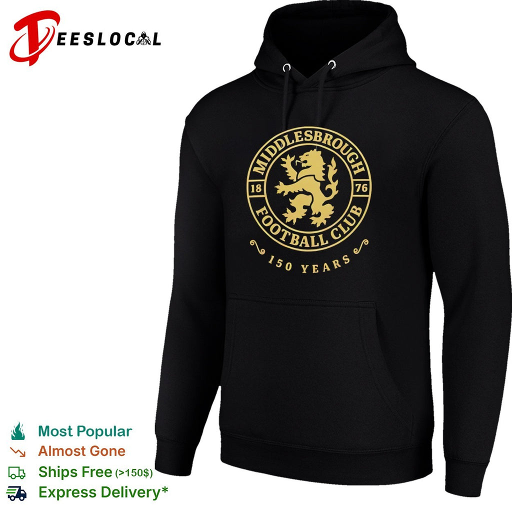 Middlesbrough Football Club 150 years golden lion logo shirt