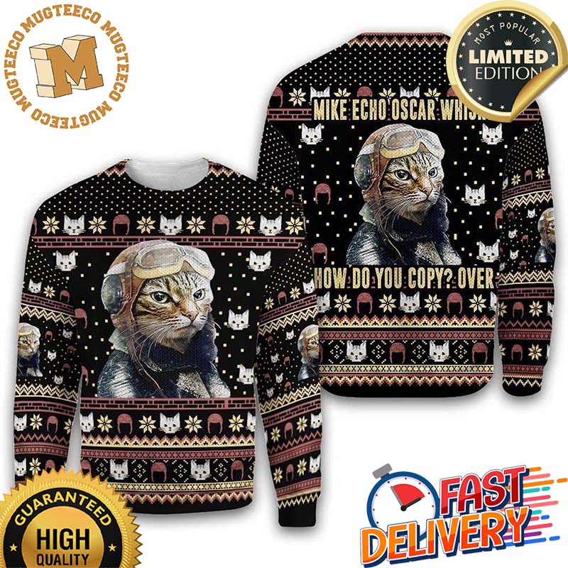 Mike Echo Oscar Whisky How Do You Copy Ugly Sweater For Holiday 2023 Xmas Gifts