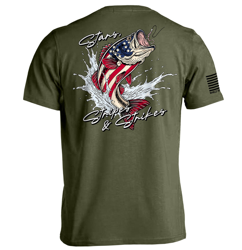 Stars Stripes and Strikes T-Shirts, Hoodie, Sweatshirt | CiraTrend.com (Image 2)