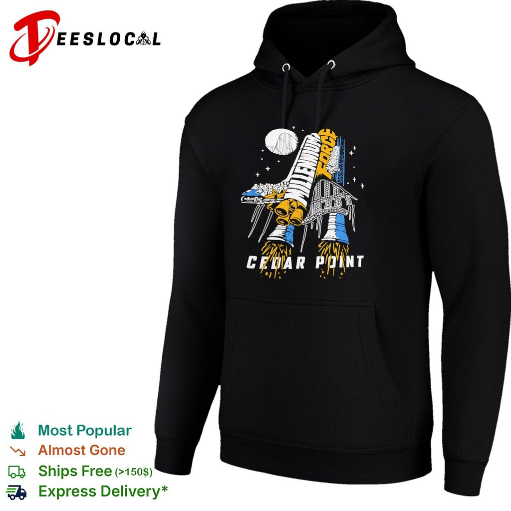 Millennium Force Cedar Point Roller Coaster Space Shuttle Rocket Launch shirt