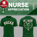 Milwaukee Bucks Nurse Night Of Appreciation 2025 Christmas Two Sided Shirt