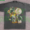 [ Mineral Wash ] Three Cow Moon Unisex Shirt, Surreal Cosmic Animal TShirt, Space Cows Moon Graphic Tee, Weird Farm...