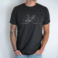 Minimalistic Bicycle Unisex Tshirt | Cotton Shirts, Boys, DTG Printed Shirt, Gifts Made in USA Hoodie, Sweatshirt