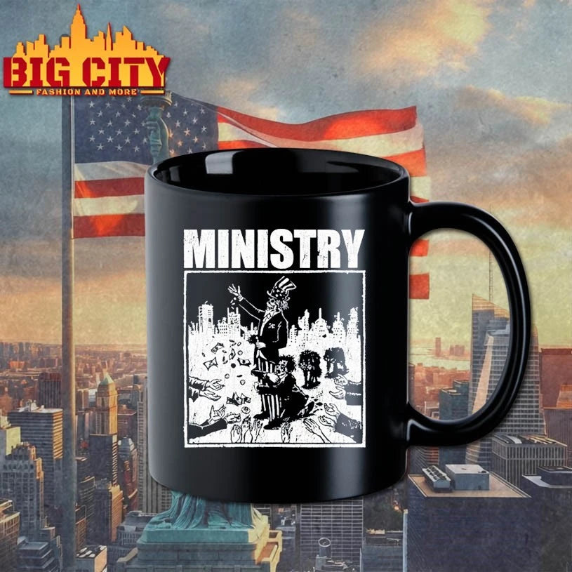 Ministry Uncle Sam black and white shirt