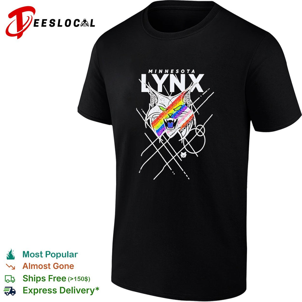 Minnesota Lynx Pride Lynx Logo Rainbow Pride shirt