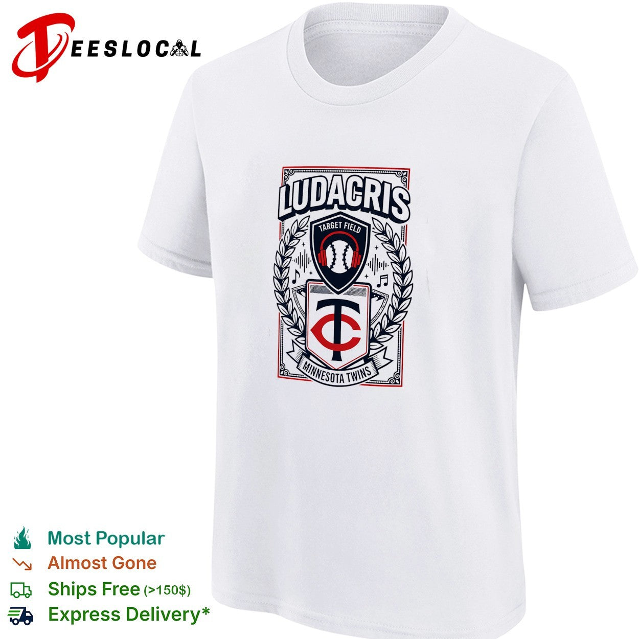 Minnesota Twins Ludacris concert Target Field baseball shirt