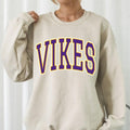 Minnesota Vikings Sweatshirt for Women, Crew Neck, 100% Cotton Material - Pullover Womenswear Hoodie T-Shirts | CiraTrend.com