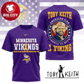 Minnesota Vikings Toby Keith American Icon Should’ve Been A Viking Two Sided Shirt