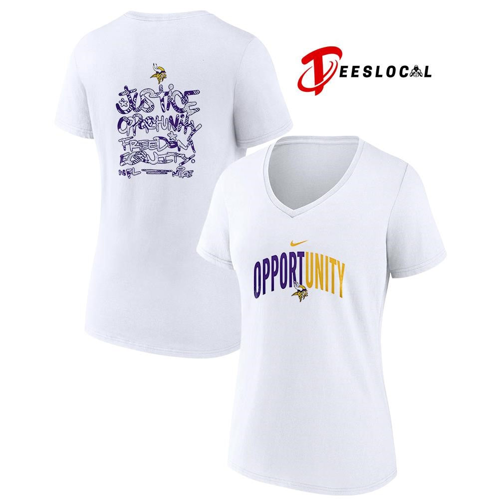 Minnesota Vikings justice opportunity freedom equity shirt