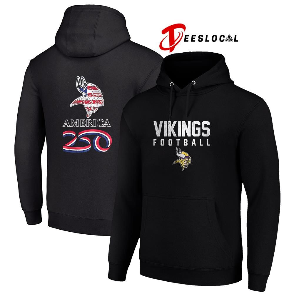 Minnesota Vikings x 250 years of America camo shirt