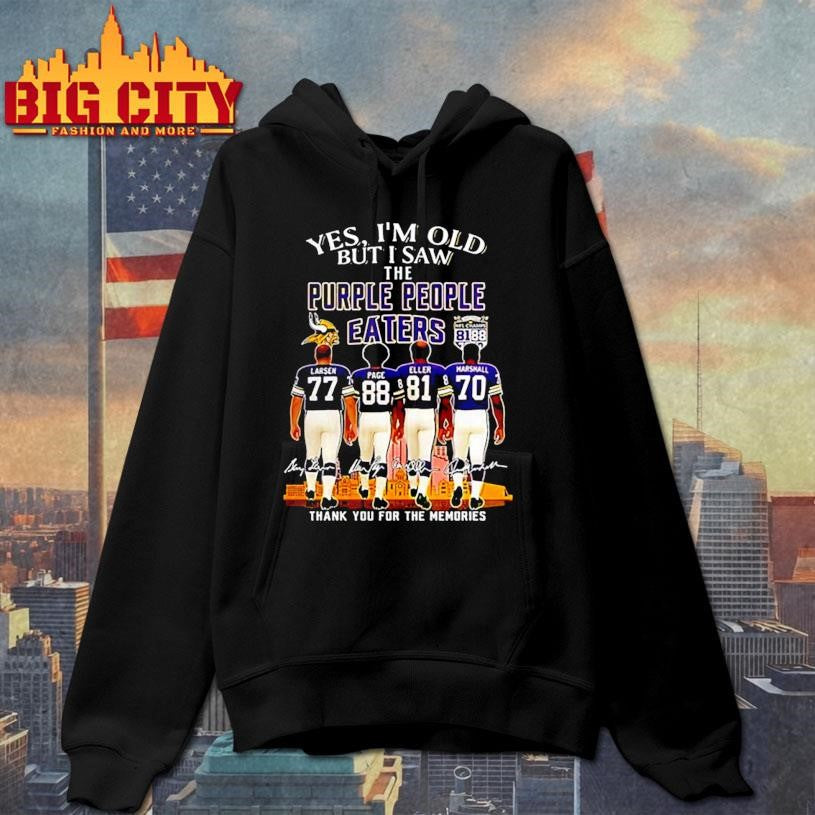 Minnesota Vikings yes I’m old but I saw The purple people eaters 2025 player signature shirt