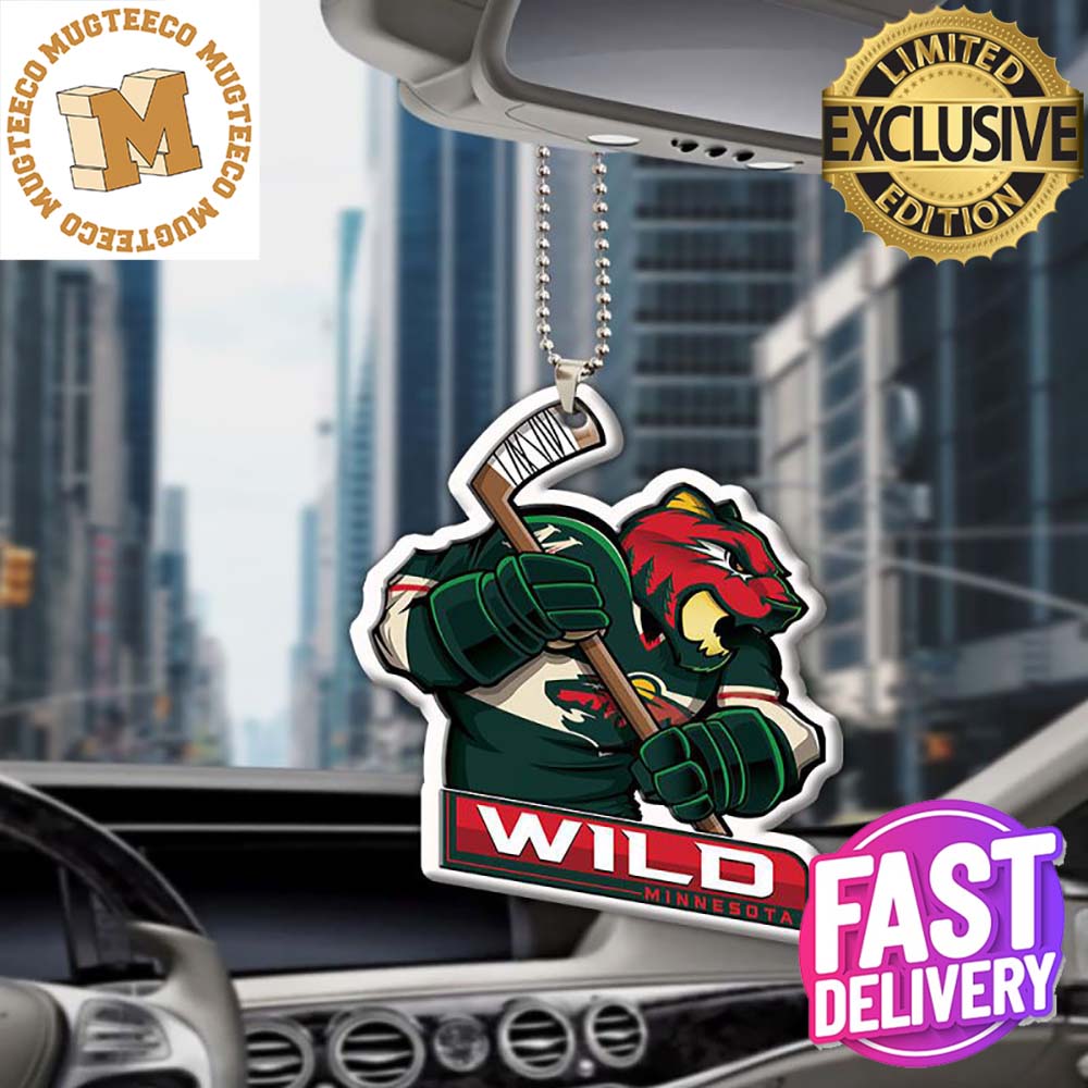 Minnesota Wild NHL Mascot Christmas Car Decorations Ornament