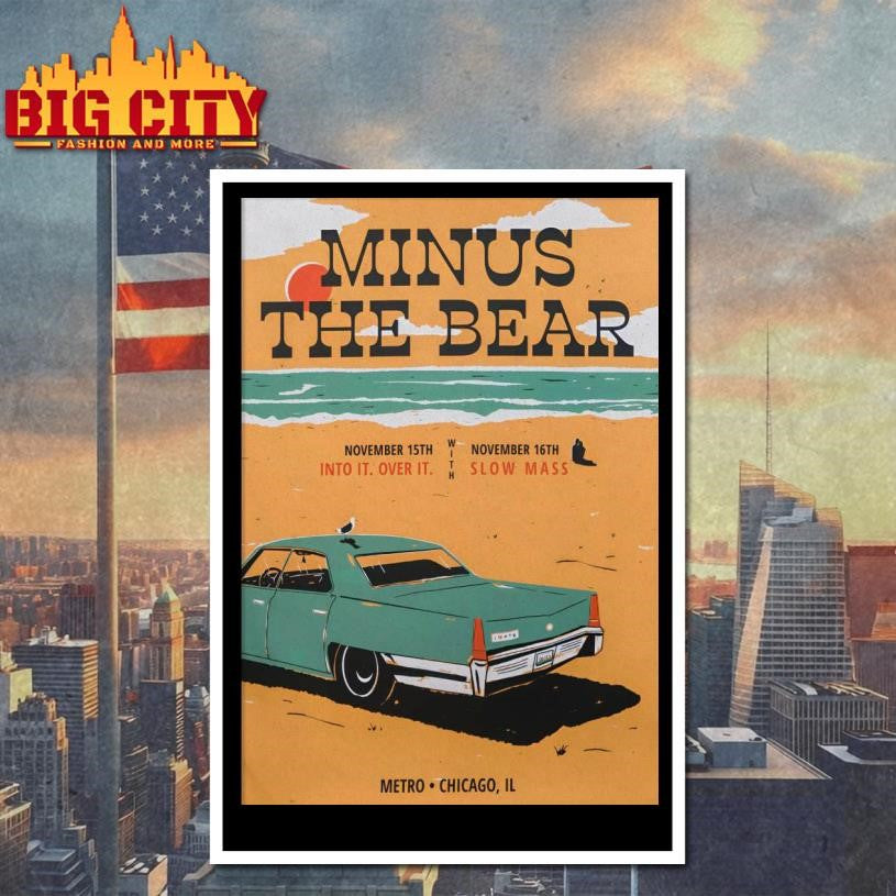 Minus The Bear Nov 15-16 2025 Chicago IL Poster Shirt