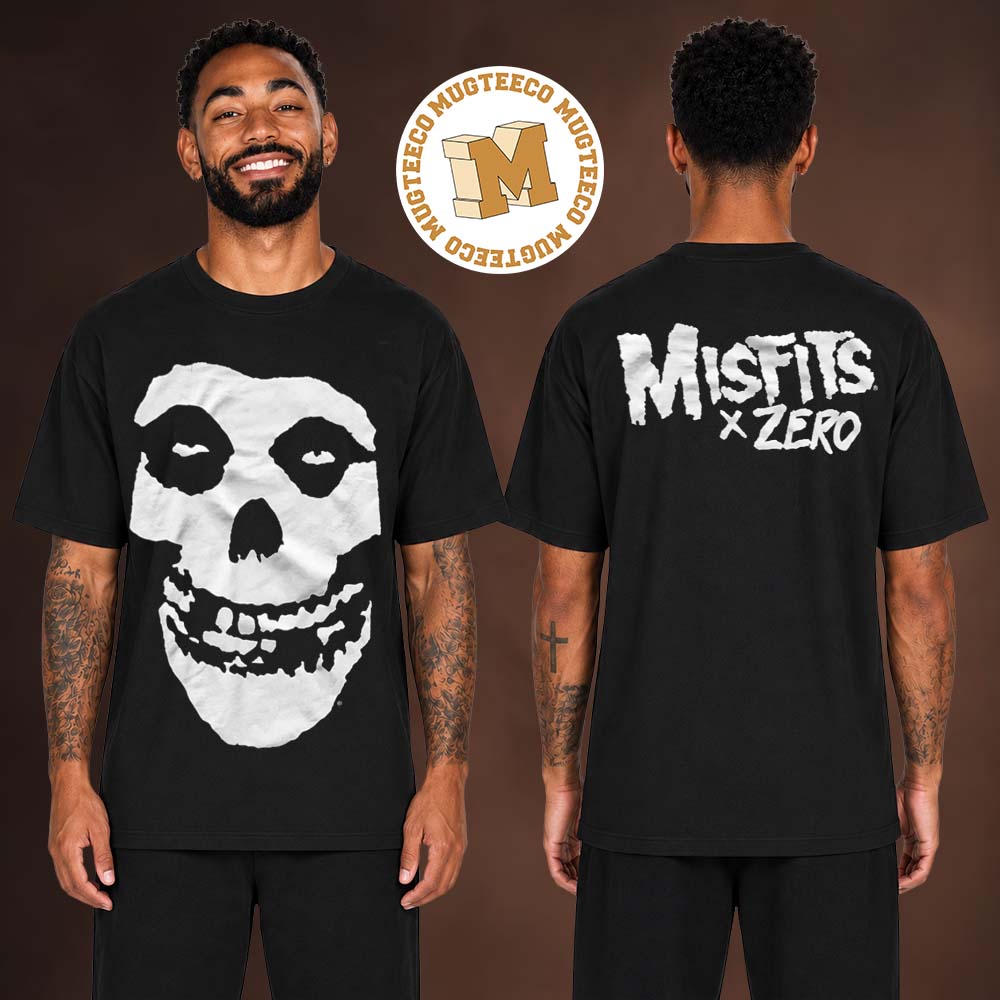 Misfits X Zero Fiend Skull Two Sided Unisex T Shirt
