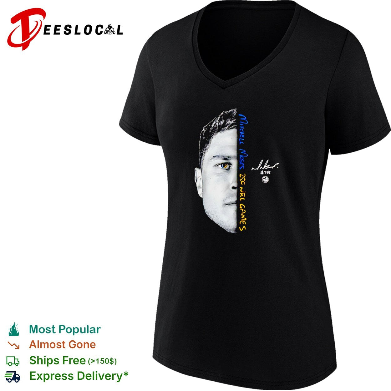 Mitchell Moses 250 NRL games career milestone shirt