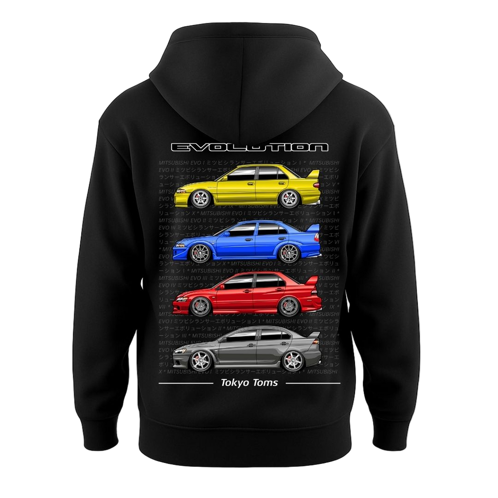 Mitsubishi Evolution Generations – Hoodie T-Shirts, Sweatshirt | CiraTrend.com (Image 1)