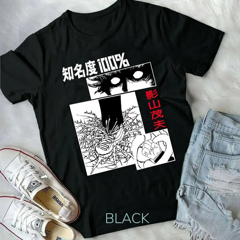 Mob Psycho 100 Shigeo Kageyaman Anime,Japanese new Unisex T-Shirt S-4XL