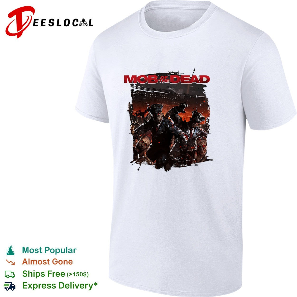 Mob of the Dead Call of Duty Black Ops Zombies shirt