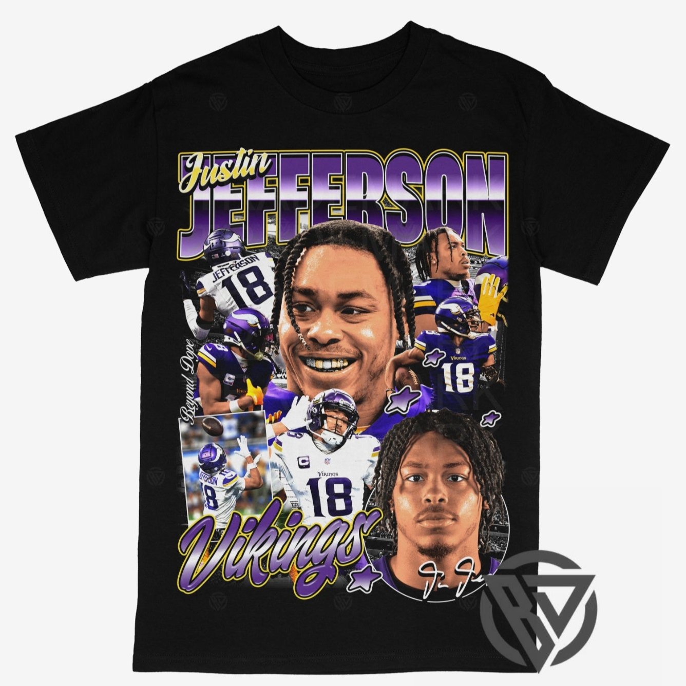 Justin Jefferson (V2) Tee Hoodie, Sweatshirt | CiraTrend.com (Image 1)