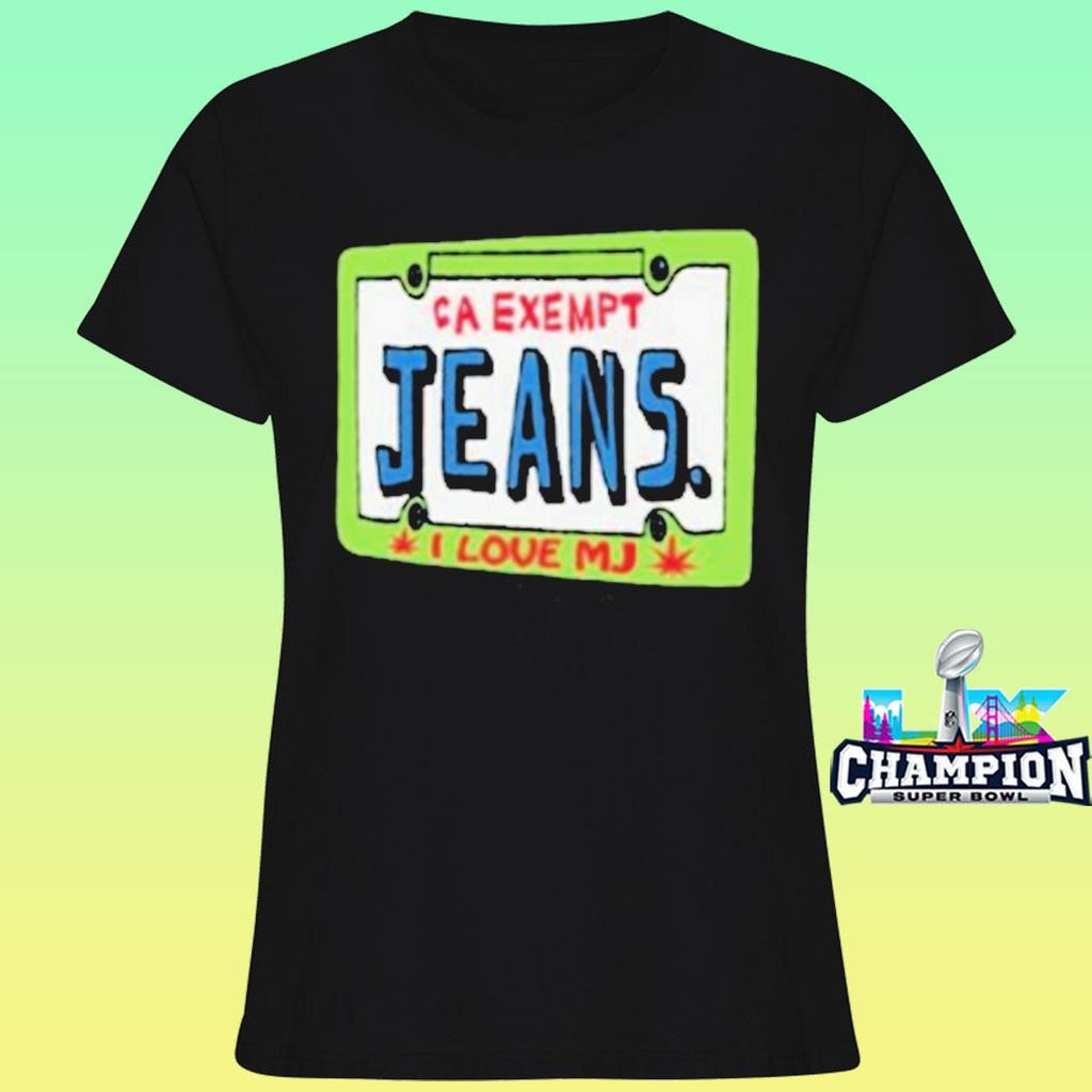 Mom Jeans Car Plate Shirt