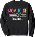 Mom To Be 2025 Loading Soon To Be Mommy Promoted To Mom Sweatshirt T-Shirts, Hoodie | CiraTrend.com