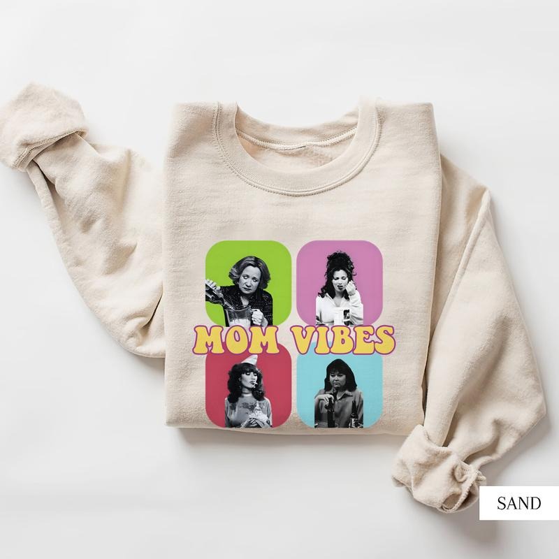 Mom Vibes Vintage Shirt, Retro Mom Shirt, Mother's Day Gift Hoodie, Sweatshirt | CiraTrend.com