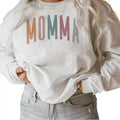 Momma New Multi Crewneck Sweatshirt Shirt - Gifts For Mom - Mothers Day Cotton Womenswear Hoodie | CiraTrend.com
