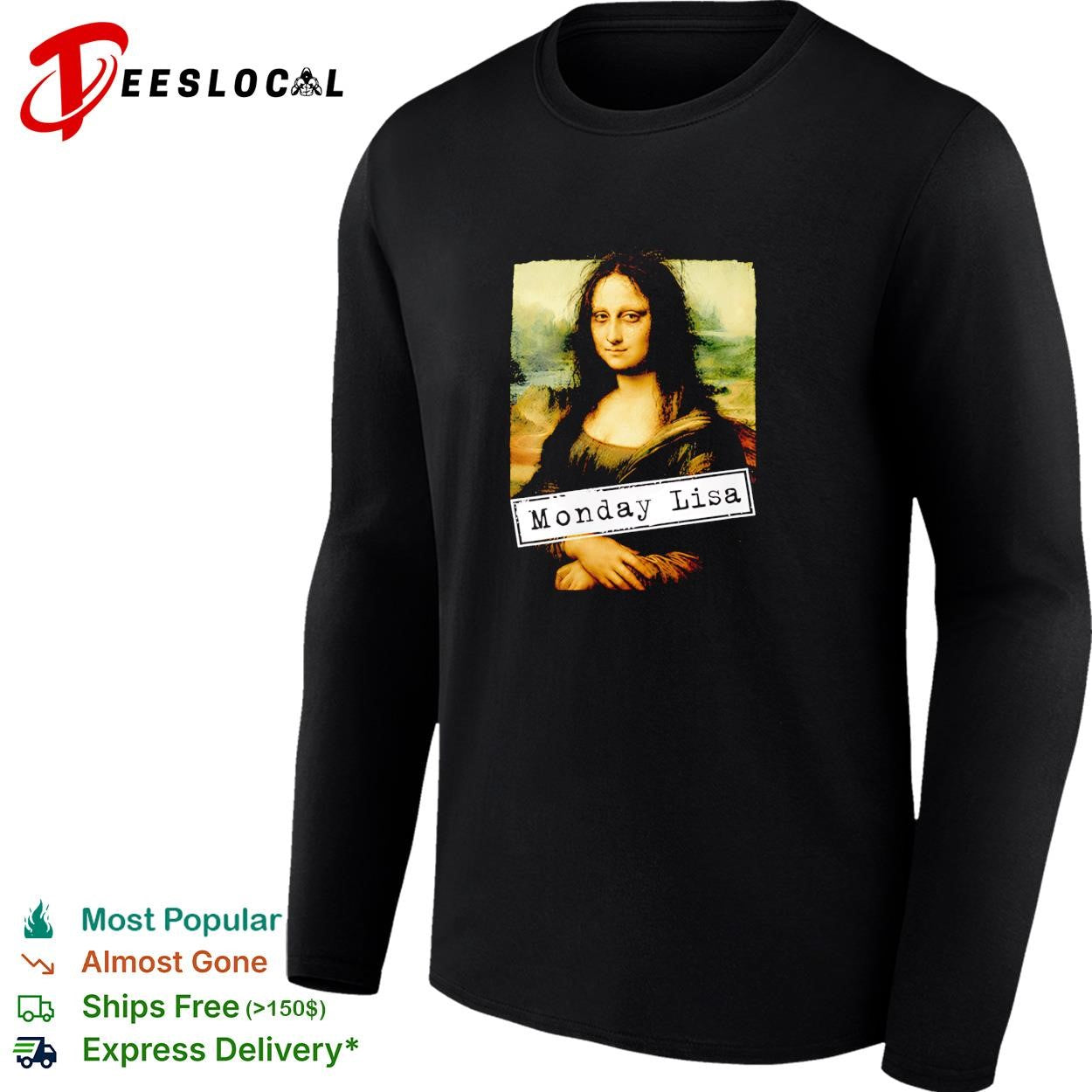 Mona Lisa Monday portrait shirt