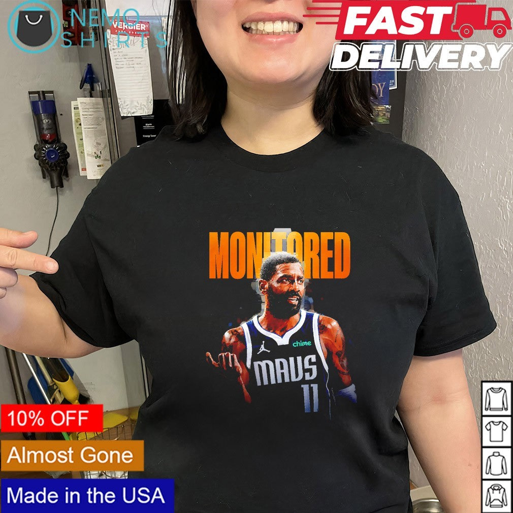Monitored Kyrie Irving 11 Dallas Mavericks basketball player shirt