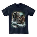 Monster Cat Burst Out to Terrorize, Kraken - Short Sleeve Unisex, Men, Women, Youth T-Shirt Made in USA Hoodie, Sweatshirt