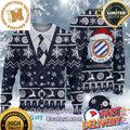 Montpellier HSC Ligue 1 Cardigan Ugly Christmas Sweater For Holiday 2023 Xmas Gifts