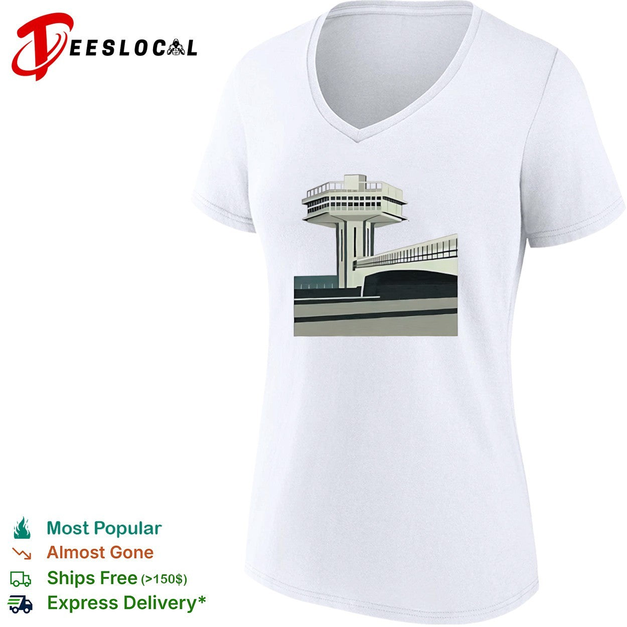 Monument of Kiev soviet modernism architectural landmark travel shirt