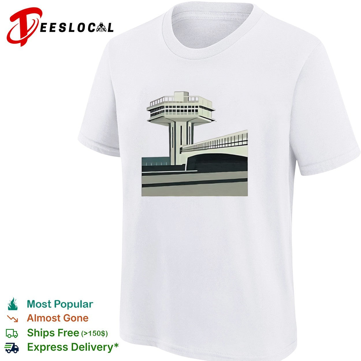 Monument of Kiev soviet modernism architectural landmark travel shirt
