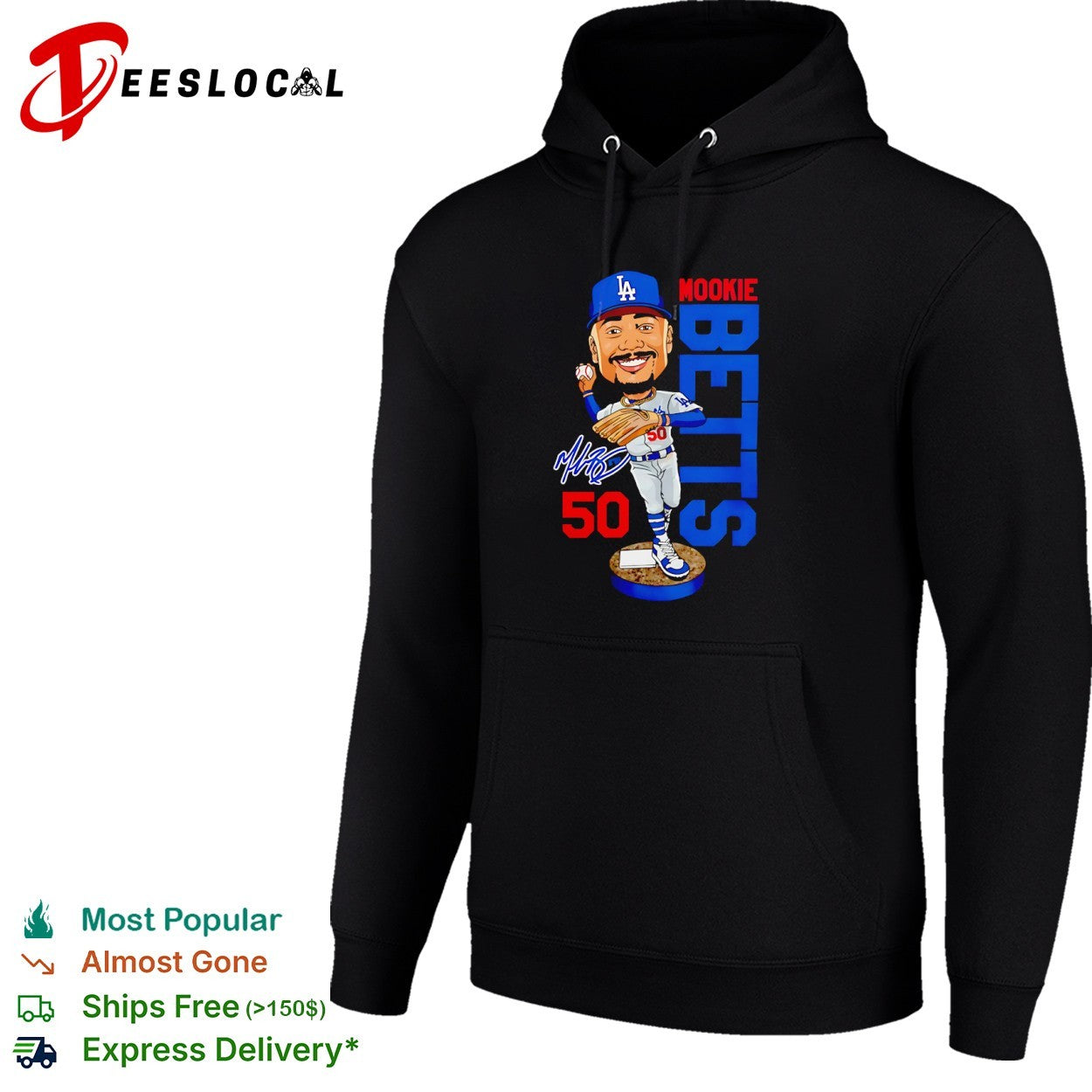 Mookie Betts Los Angeles Dodgers MLB Bobblehead Signature shirt