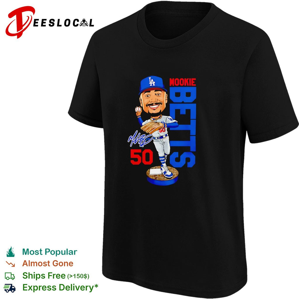Mookie Betts Los Angeles Dodgers MLB Bobblehead Signature shirt
