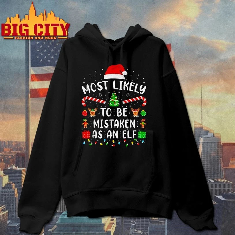 Most Likely to Be Mistaken As an Elf Family Matching Xmas 2025 shirt